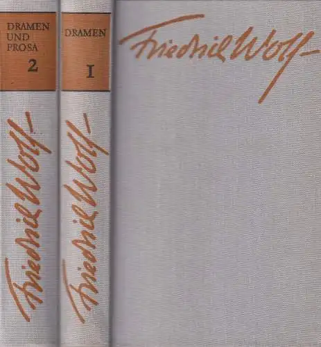 Buch: Dramen und Prosa, Wolf, Friedrich, 2 Bände, 1973, Aufbau, gebraucht, gut