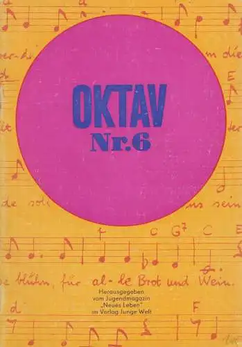 Heft: Oktav Nr. 6. Wunderlich, Roland / Hönig, Bernhard, 1969, Verlag Junge Welt