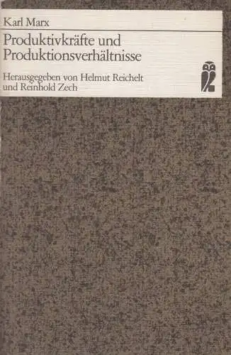 Buch: Produktivkräfte und Produktionsverhältnisse, Karl Marx, 1983, Ullstein