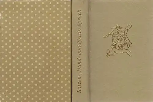 Buch: Katzen, Hund- und Pferde-Sprüch, Tenzler, Gisela. 1987, gebraucht, gut