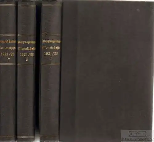 Velhagen & Klasings Monatshefte, 36. Jahrgang, September 1921, 1. Heft... Höcker