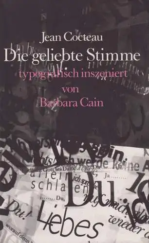 Buch: Die geliebte Stimme, Cocteau, Jean. 1982, Gustav Kiepenheuer Verlag 348550