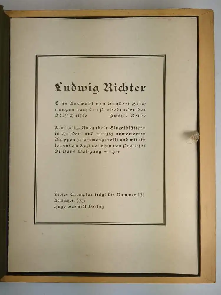 Mappe: Ludwig Richter - 100 Zeichnungen, zweite Reihe, Hugo Schmidt Verlag, 1917 2