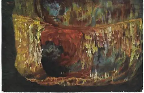 AK Die Feengrotten von Saalfeld i. Th. Nr. 12 Die Blaue Grotte. ca. 1913, gut