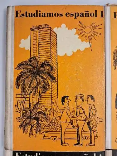 Buch: Estudiamos espanol 1-6, Gisela Domke, Volk und Wissen, um 1980, 6 Bände