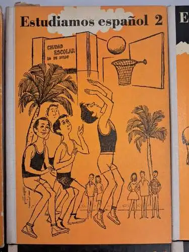 Buch: Estudiamos espanol 1-6, Gisela Domke, Volk und Wissen, um 1980, 6 Bände