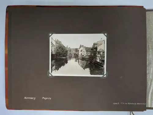 Fotoalbum: Einzigartiges Fotoalbum Hochzeitsreise v. 6.7.-20.7.1930, A. Heimann
