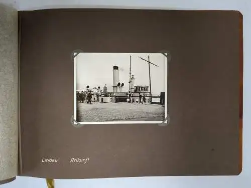 Fotoalbum: Einzigartiges Fotoalbum Hochzeitsreise v. 6.7.-20.7.1930, A. Heimann
