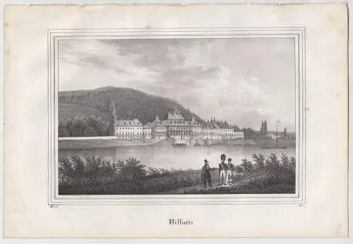 Lithografie: Pillnitz, um 1836, Eduard Pietzsch & Comp, Ansicht, Grafik, Saxonia