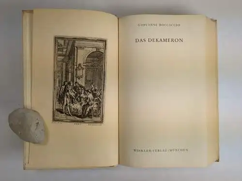Buch: Das Dekameron, Boccaccio, Giovanni. 1952, Winkler-Verlag, gebraucht, gut