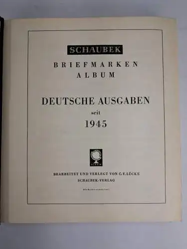 Schaubek Briefmarken Album Bundesrepublik Deutschland u. Berlin, gestempelt