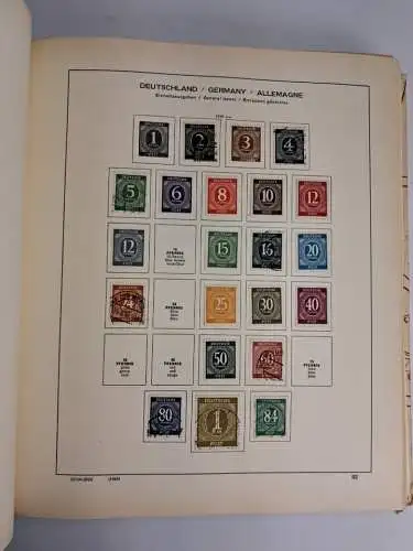 Schaubek Briefmarken Album Bundesrepublik Deutschland u. Berlin, gestempelt