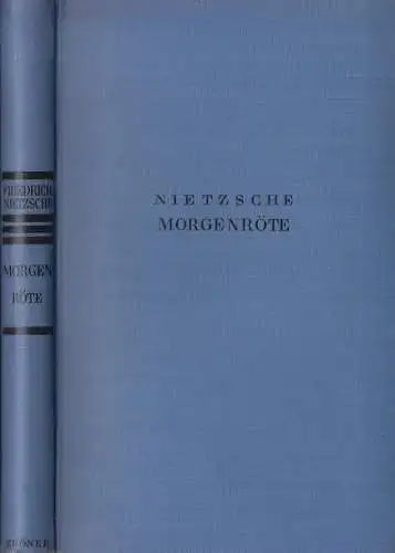 Buch: Morgenröte, Nietzsche, Friedrich, 1930, Alfred Kröner Verlag, gut