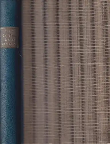 Buch: Carstens, Leben und Werk, R. L. Fernow, 1867, Carl Rümpler Verlag