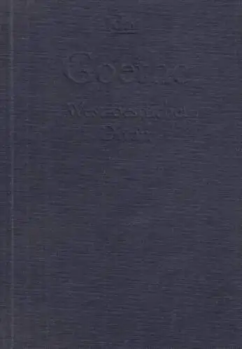 Buch: West-oestlicher Divan, Goethe, Johann Wolfgang. 2006, gebraucht, sehr gut