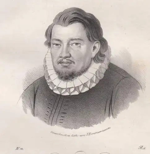Lithografie: Dr. Nikolaus Crell, 1836, Eduard Pietzsch & Comp, Portrait, Grafik
