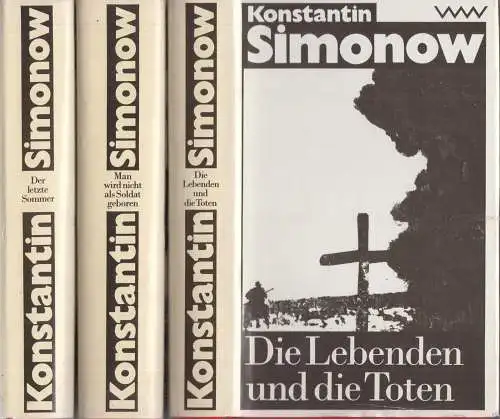 Buch: Die Lebenden und die Toten. Romantrilogie, Simonow, Konstantin. 3 Bände