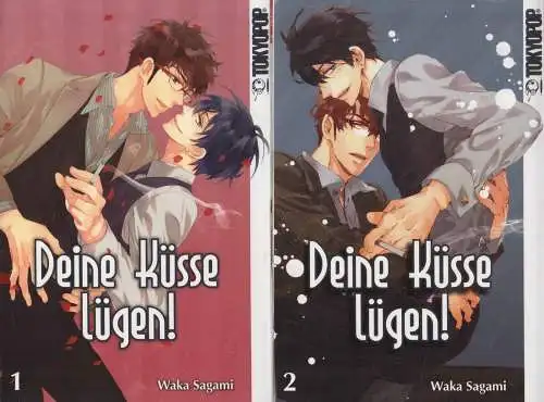 Manga: Deine Küsse lügen! 1+2, Waka Sagami, Tokyopop, gebraucht sehr gut, 2 Bde