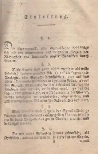 Buch: Nouvelle Grammaire Francoise. de La Combe / Seebaß, 1807,  J. C. Hinrichs