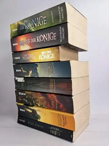 8 Bücher Michael Peinkofer: Die Könige 1-3, Die Orks 1-4 + 6, Piper, Fantasy