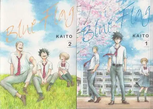 Manga: Blue Flag 1+2, Kaito, Carlsen Manga, 2 Bände, gebraucht, sehr gut