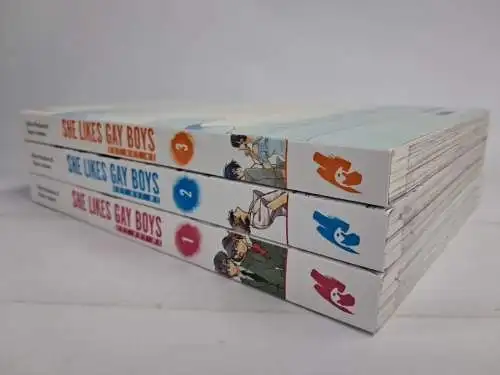Manga: She likes gay boys but not me 1-3, Naoto Asahara & Akira Hirahara, 3 Bnde