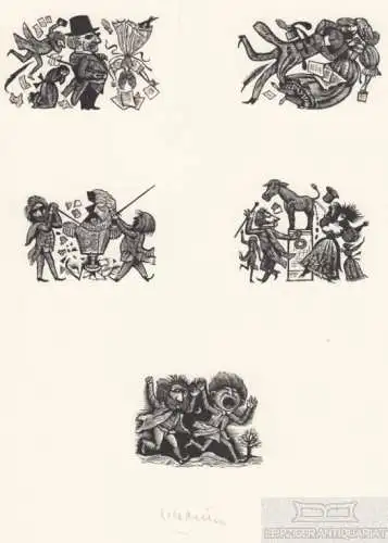 Holzstich: zu Balzac, Scharlatan, Müller, Gerhardt Kürt. Kunstgrafik, 1968