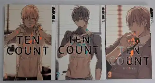Manga: Ten Count 1-3, Rihito Takarai, 2020, Tokyopop, 3 Bde, gebraucht, sehr gut
