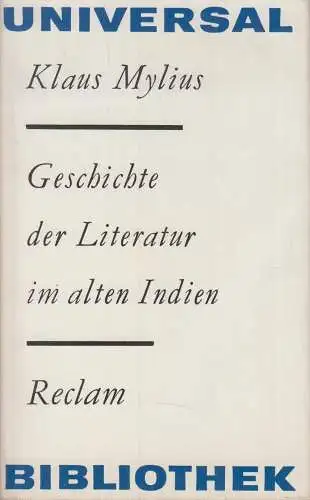 Buch: Geschichte der Literatur im alten Indien, Mylius, Klaus. 1983