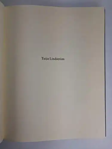 Buch: Tuija Lindström, Johan Ehrenberg, 1989, ETC, Stockholm, Fotografie,