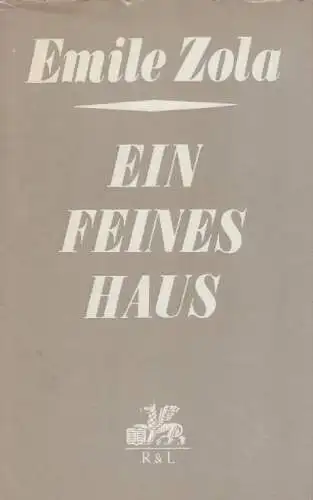Buch: Ein feines Haus, Zola, Emile. Die Rougon-Macquart, 1971
