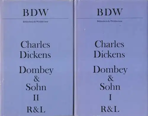Buch: Dombey und Sohn, Dickens, Charles. 2 Bände, 1988, Rütten & Loening, BDW