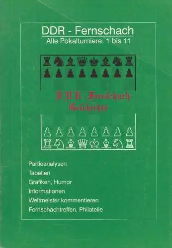 Buch: DDR-Fernschach, Alle Pokalturniere: 1 bis 11, gebraucht, gut