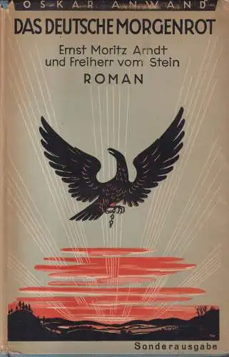 Buch: Das deutsche Morgenrot, Roman, Oskar Anwand, 1927, Verlag Rich. Bong