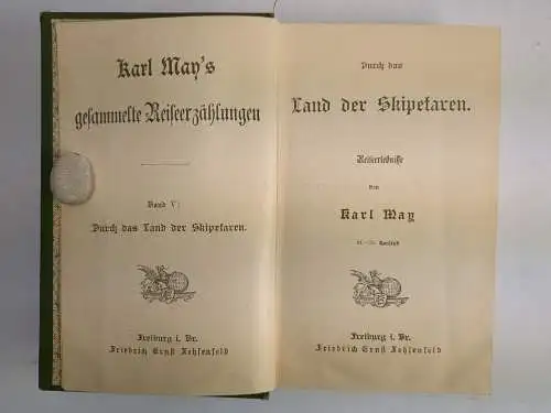 Buch: Durch das Land der Skipetaren, Karl May's Reiseerzählungen, Fehsenfeld