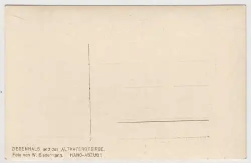 AK Bad Ziegenhals mit Bischofskoppe, 890 m, Glucholazy, Postkarte, ungelaufen