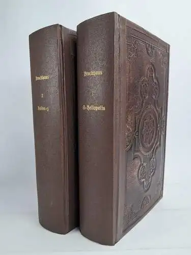 Buch: Brockhaus' kleines Conversations-Lexikon, 1987, 2 Bände, gebraucht, gut