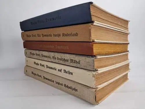 6 Bücher Pommerle, Magda Trott, Paul Franke Verlag, Kinderland, Jugendzeit ...
