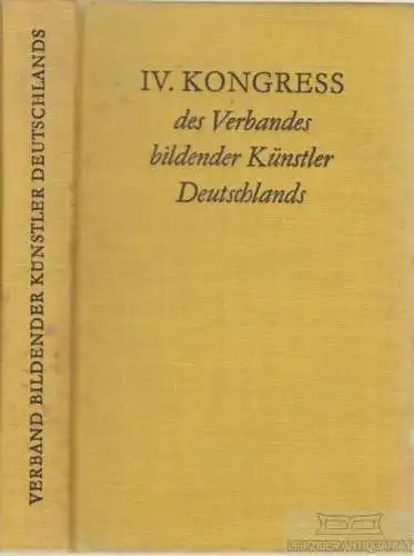 Buch: Vierter Kongress des Verbandes bildender Künstler Deutschlands, Arnold