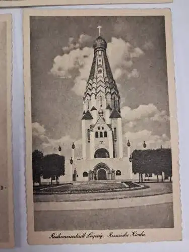AK Lot 7 Postkarten Reichsmessestadt Leipzig, Gewandhaus, Altes Theater, Markt..