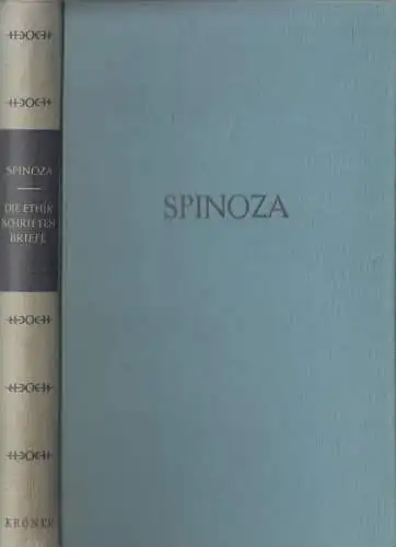 Buch: Die Ethik, Schriften und Briefe, Spinoza, 1955, Kröners Taschenausgabe