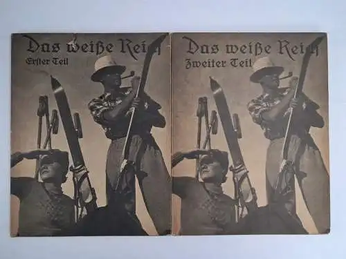 Buch: Das weiße Reich 1+2, Vom Hohelied des Bergwinters, Carl J. Luther, Simon