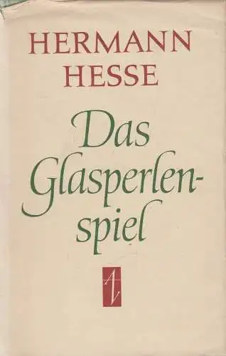 Buch: Das Glasperlenspiel, Hesse, Hermann. 1961, Aufbau-Verlag, gebraucht, 44597