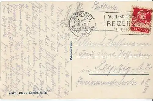 AK Rigi Staffel u. Kulm. Sonnenaufgang. ca. 1926, Postkarte. Serien Nr, ca. 1926