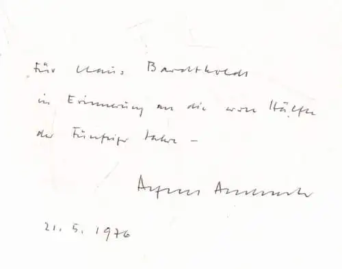 Buch: Hohe Breitengrade, Andersch, Alfred, 1969, Diogenes Verlag, signiert