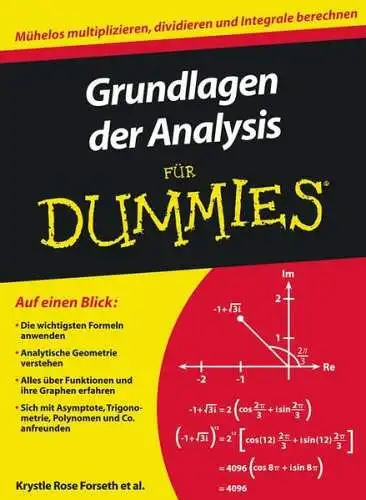 Buch: Grundlagen der Analysis für Dummies, Forseth, Krystle Rose, 2010
