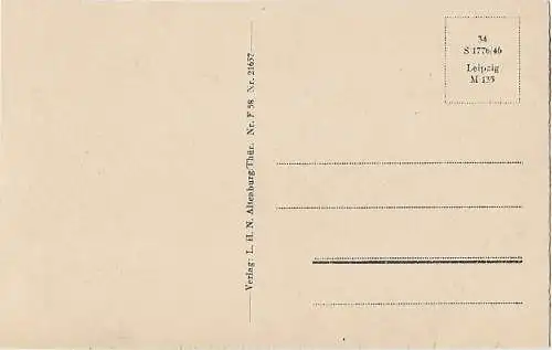 AK Altenburg i. Thür. Orig. Fliegeraufnahme. ca. 1913, Postkarte. Serien  282260