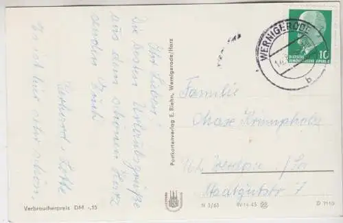 AK Darlingerode/Harz - Blick auf Oehrenfeld, 1963, E. Riehn, gelaufen