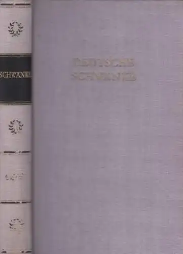 Buch: Deutsche Schwänke in einem Band, Albrecht, Günther. 1983, Aufbau-Verlag