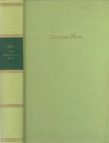 Buch: Das Glasperlenspiel, Hesse, Hermann. 1977, Aufbau-Verlag, gebraucht, gut